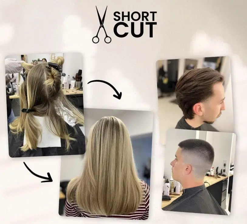 A ShortCut Fodrászat szalon belső tere Gödön